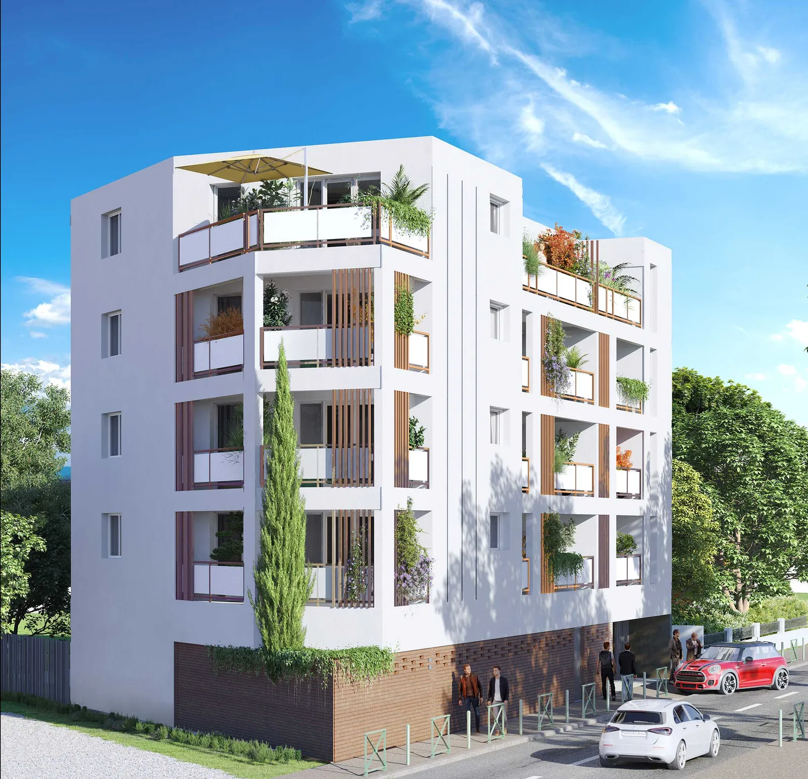 Villa Saint-Cyprien — vue depuis la rue des Arcs