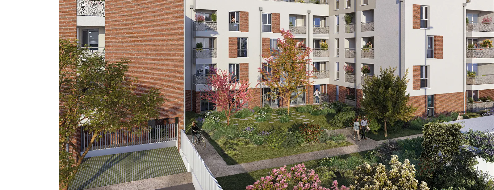Le jardin paysager en cœur d'îlot