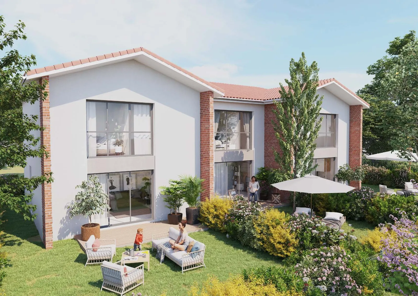 Les Jardins de St-Simon — perspective du programme