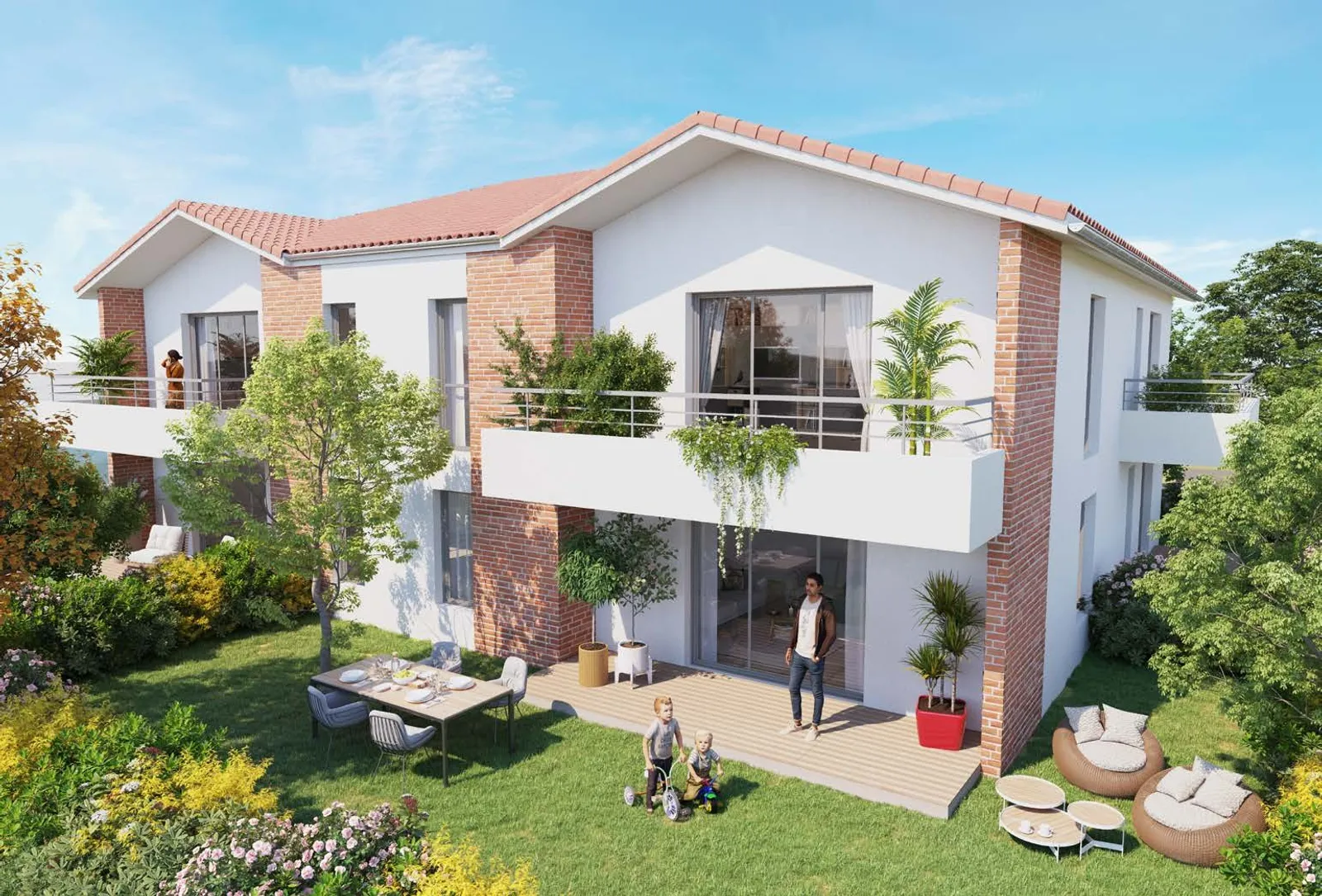 Les Jardins de St-Simon — perspective du programme